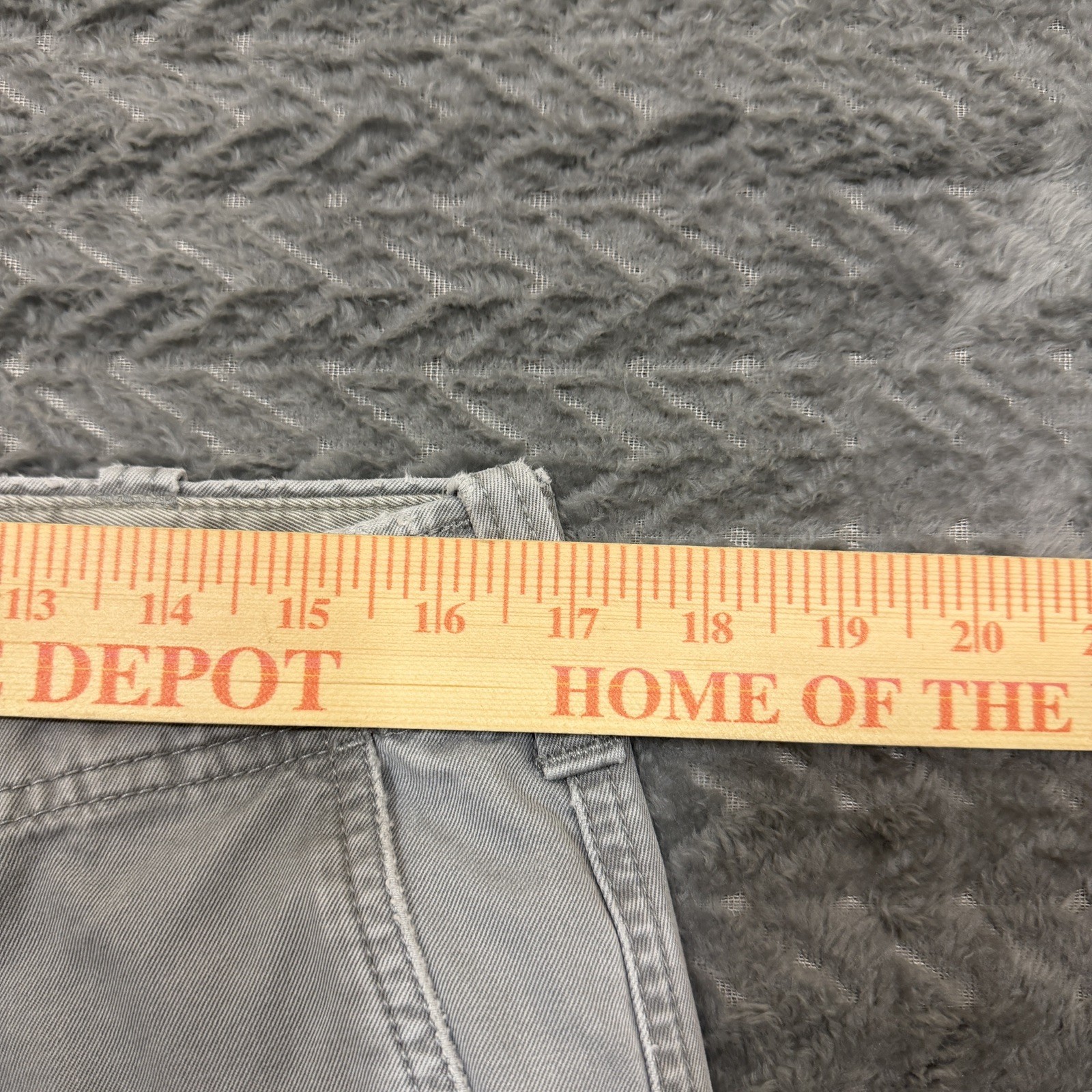 J Crew Bootcut Pants Men 33×32 Stretch Gray Vtg Preppy