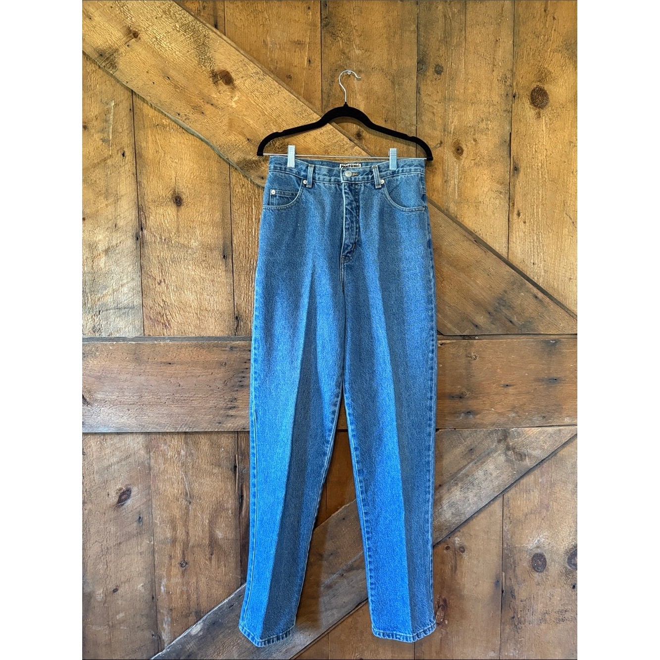 Vintage Forenza High-Rise Straight Leg Jeans Blue Denim Womens 10 Tall 26-0897-4