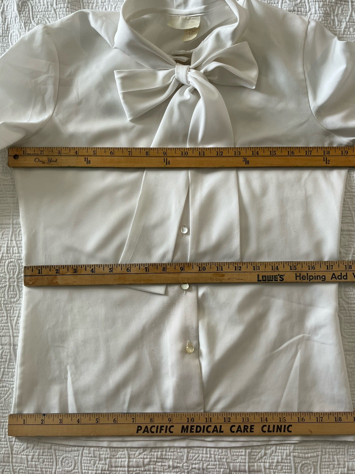 Vintage – Late 1980’s To Early 1990’s White Blouse – Size 12