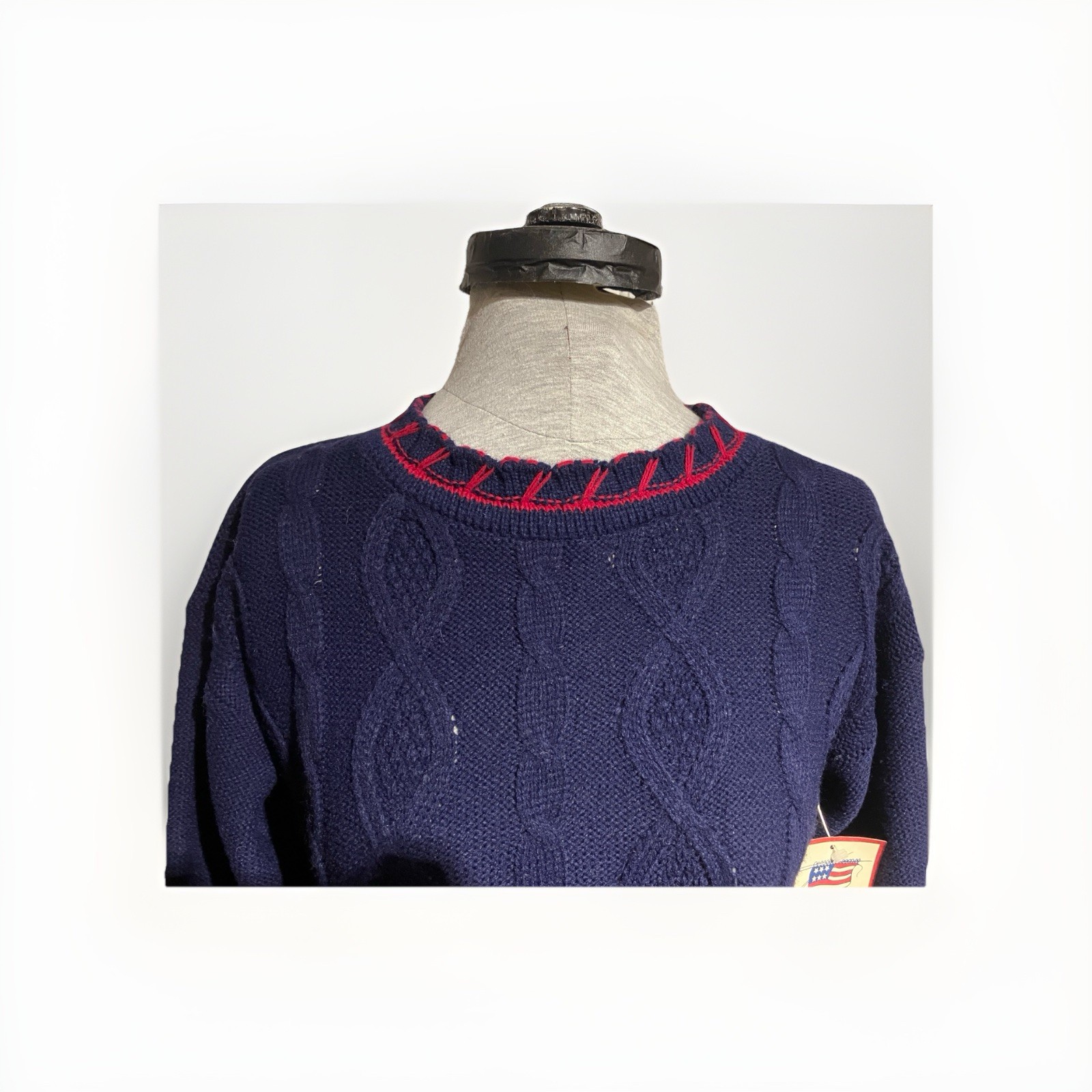 NWT Vintage 80’s Sweater Aztec Pattern Women’s Small Original Tags Attached