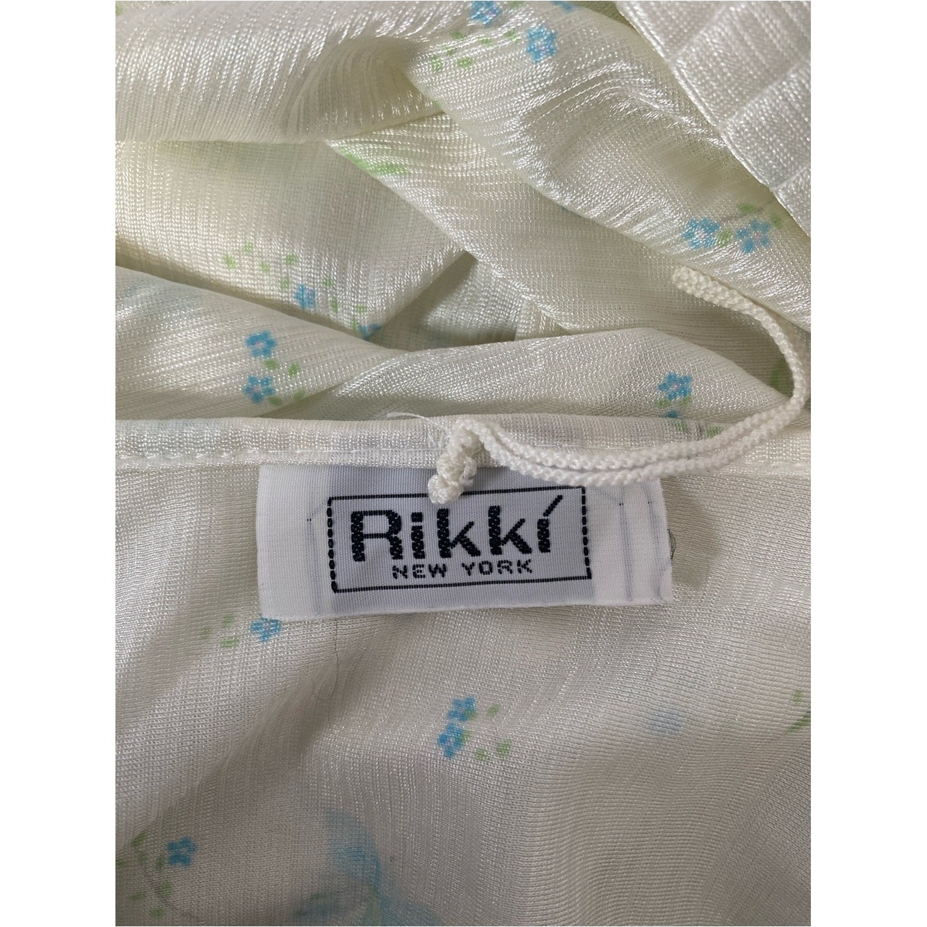 Vintage Rikki New York Sleep Gown Robe Small 2Pc Floral Midi Sleepwear