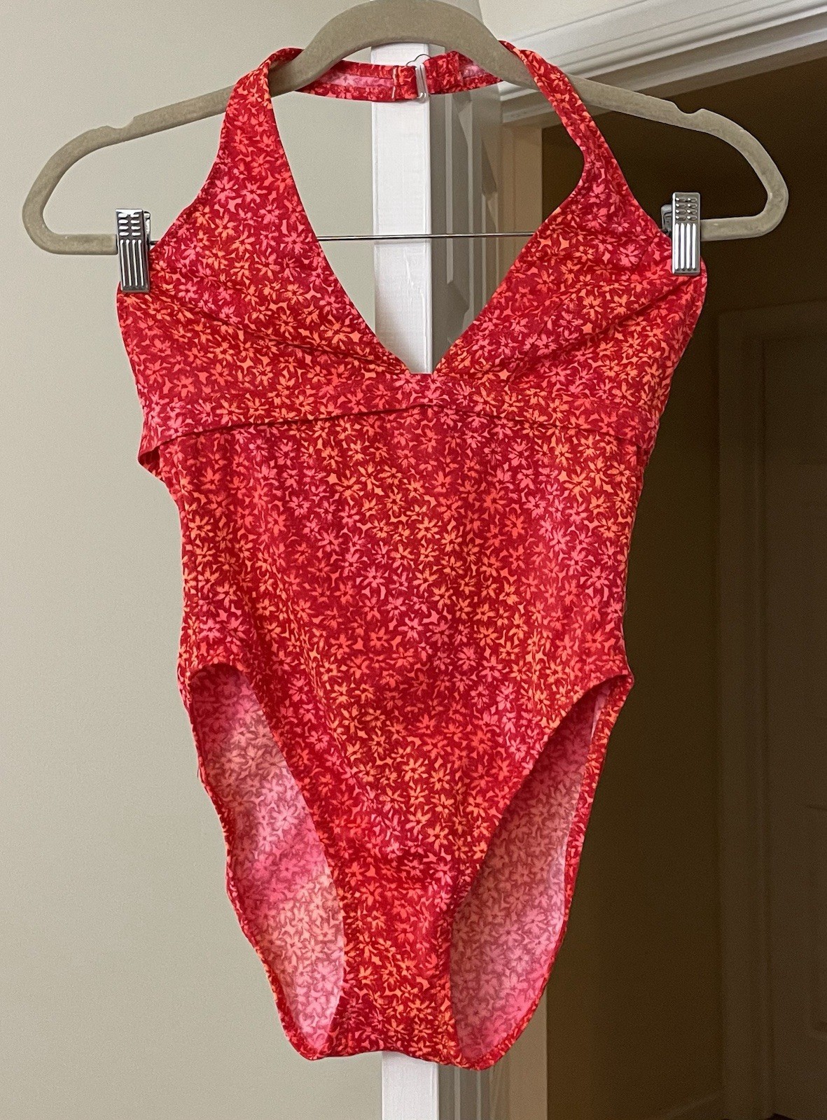 Vtg Late 1980’s /1990’s California Waves Halter Swimsuit Retro Junior’s Medium