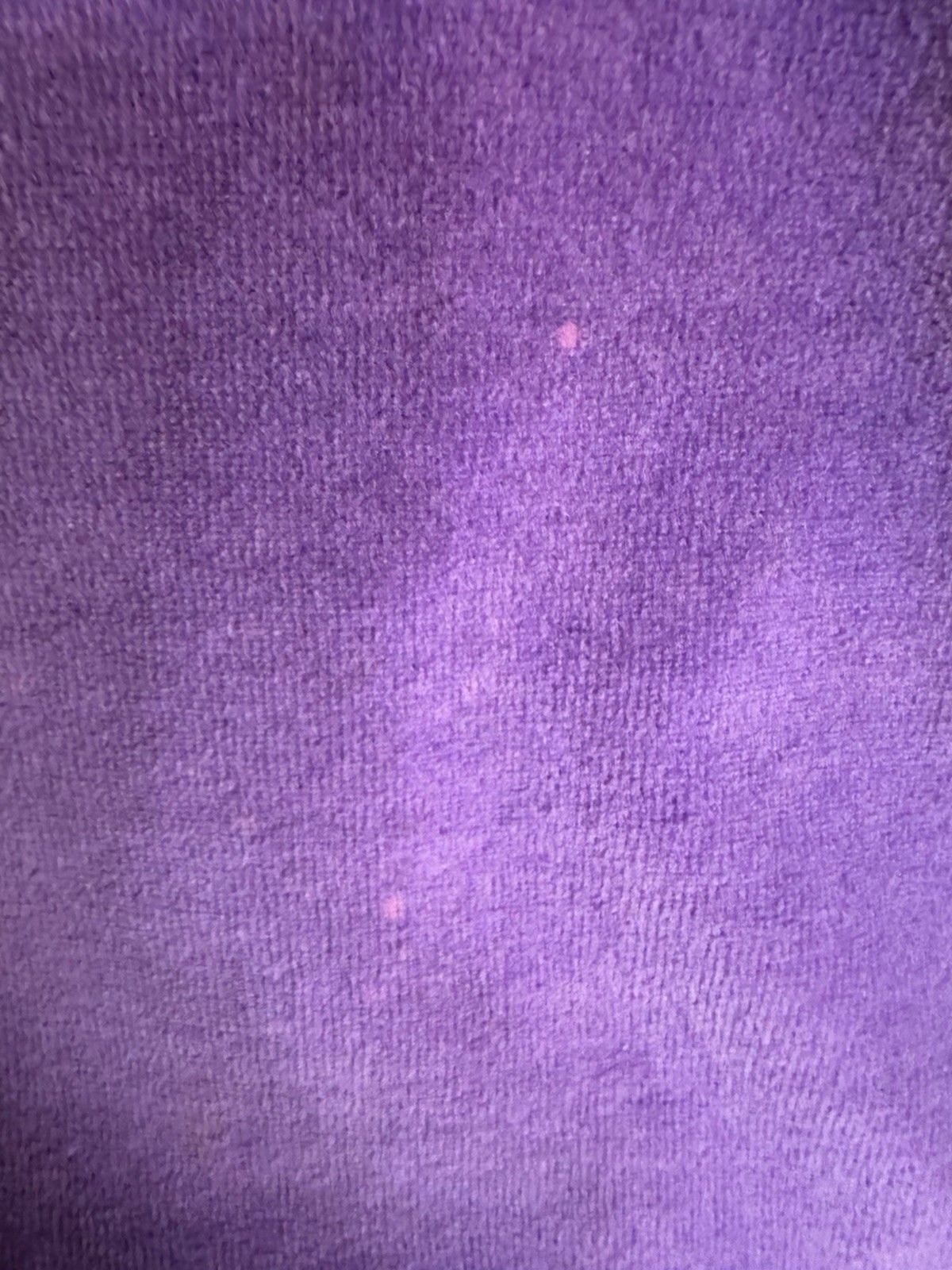 Vintage Purple Velour Women’s L Sweatshirt w/ Gold Studs & Detail Black Trim