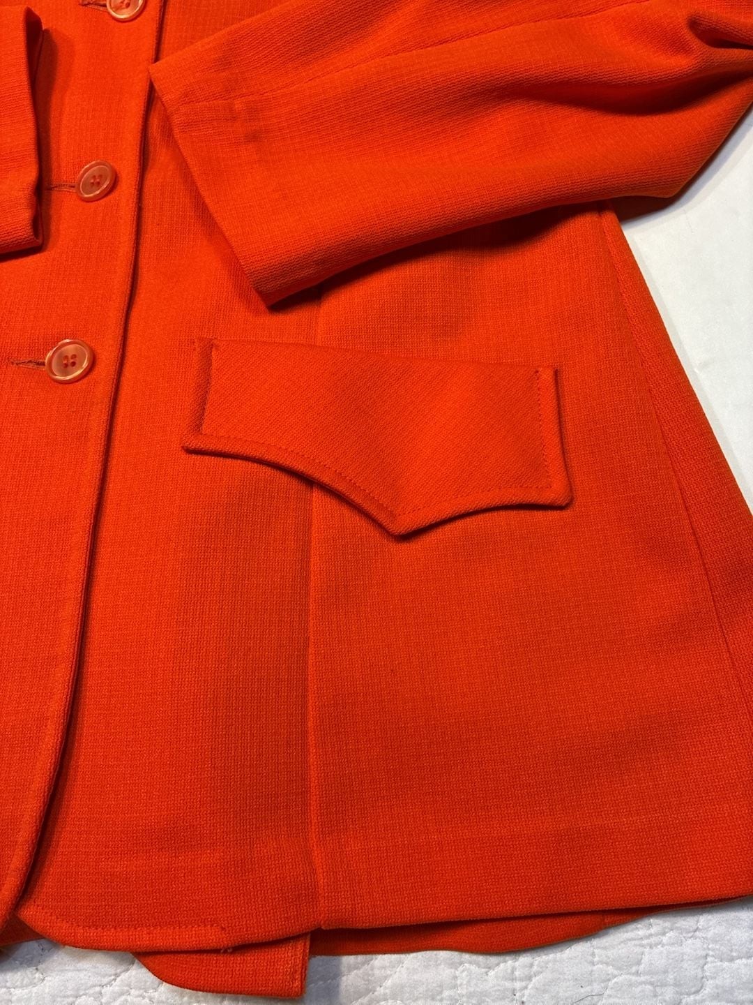 Vintage 1970s Prior Westerns Denver Orange Blazer Jacket