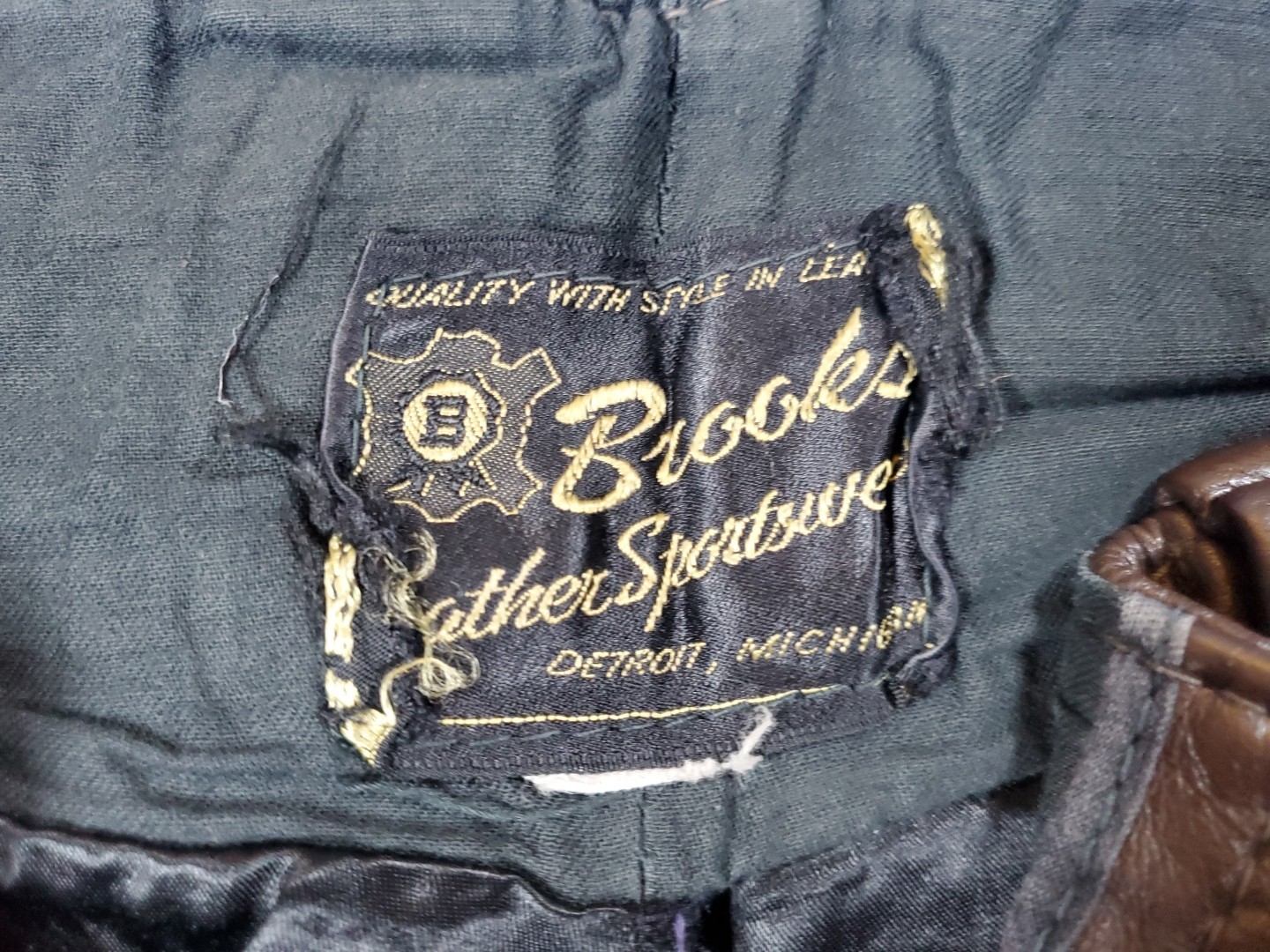 Vintage Brooks Leather Sportswear Pants Size 28 Biker Riding Racing Made USA