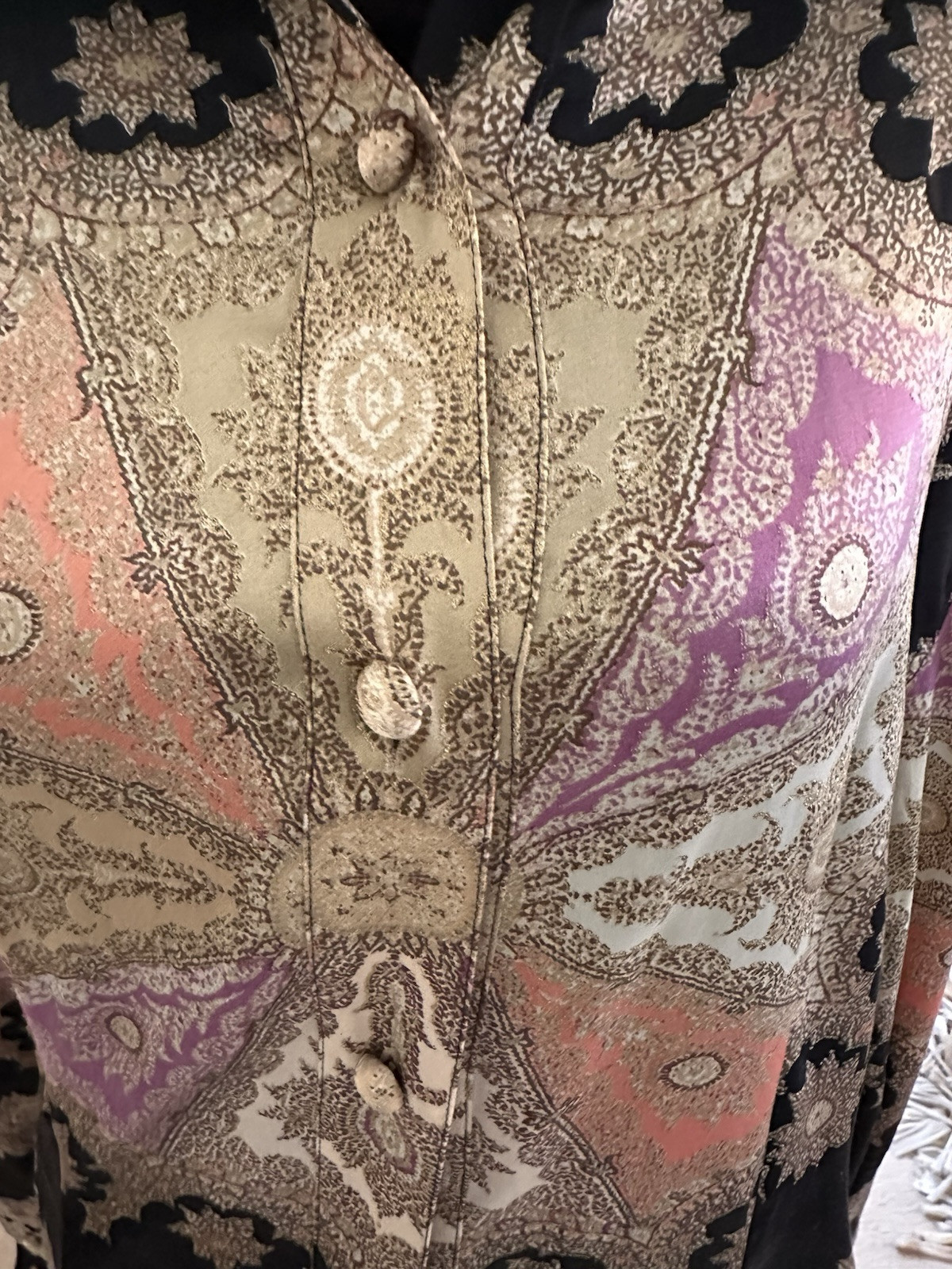 Vintage 2000’s-ROBERTO CAVALLI Occasion Dress Size L Stretchy!! Body fitting!!