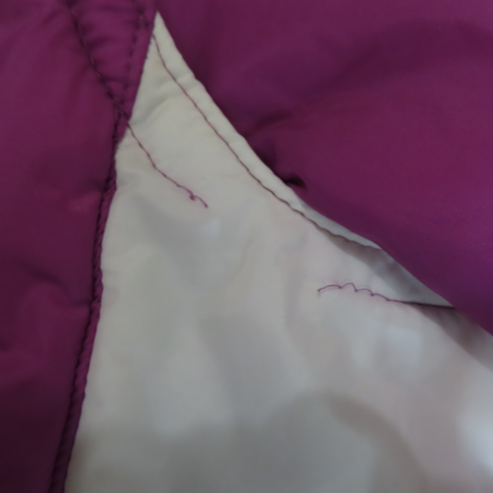Vintage 80s Puffer Ski Jacket Womens Small Pink Colorblock Zip Off Sleeves Vest