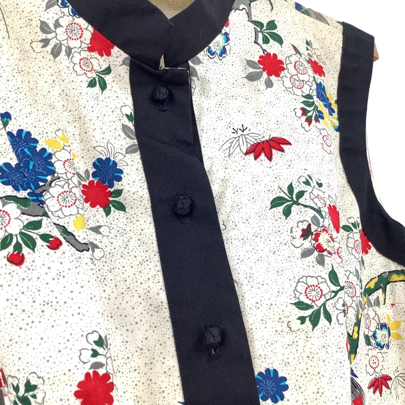 Vintage Sun Fashions Hawaii Floral Sleeveless Button-Down Long Dress Size 10