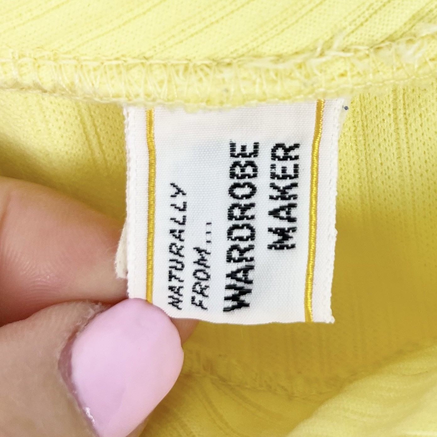 Madison Wardrobe Maker Vintage Yellow Ribbed Pantsuit 70s Chic Retro Set