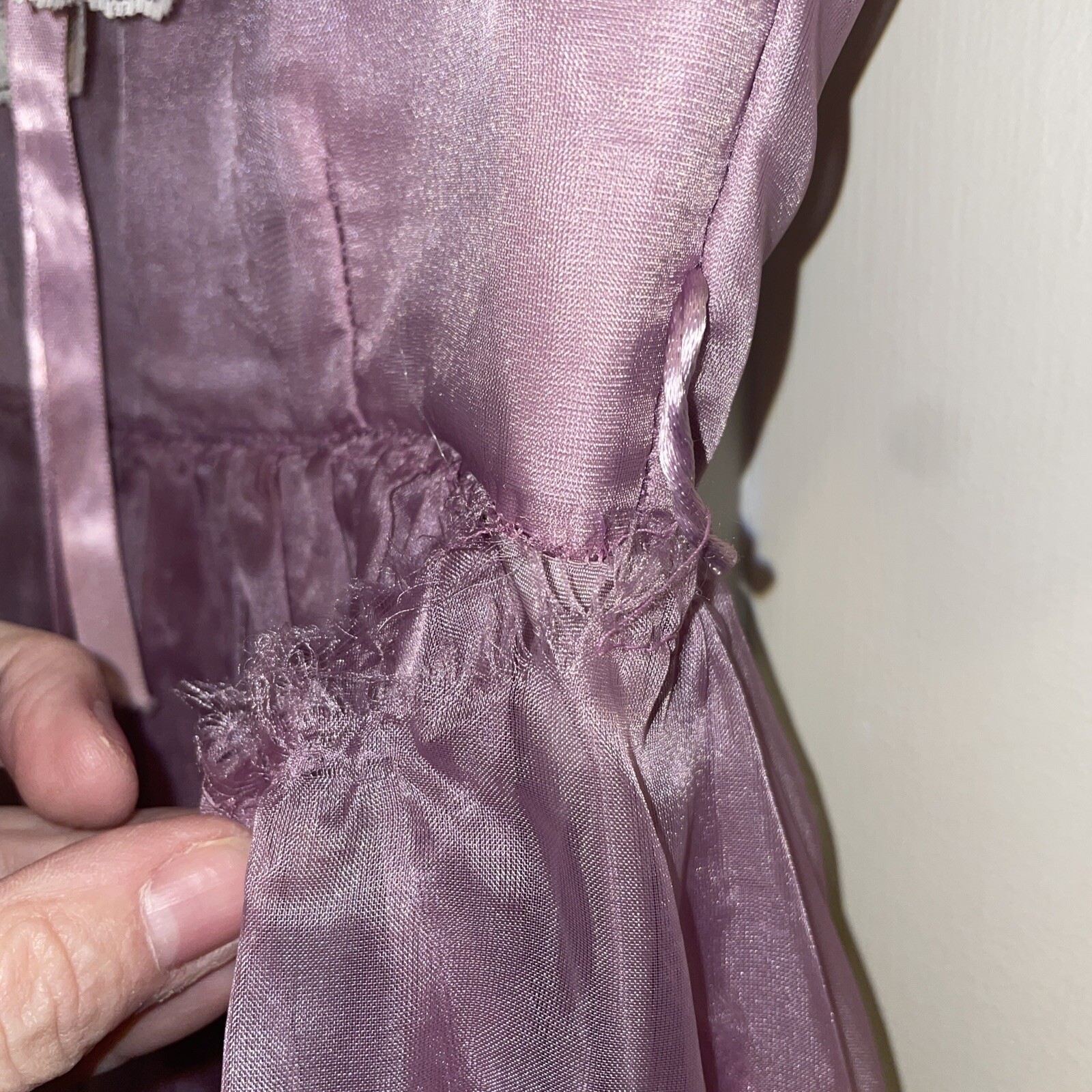 Vtg purple Fancy Frocks Phyllis Gerrans Southern Belle Victorian Dress 8?READ
