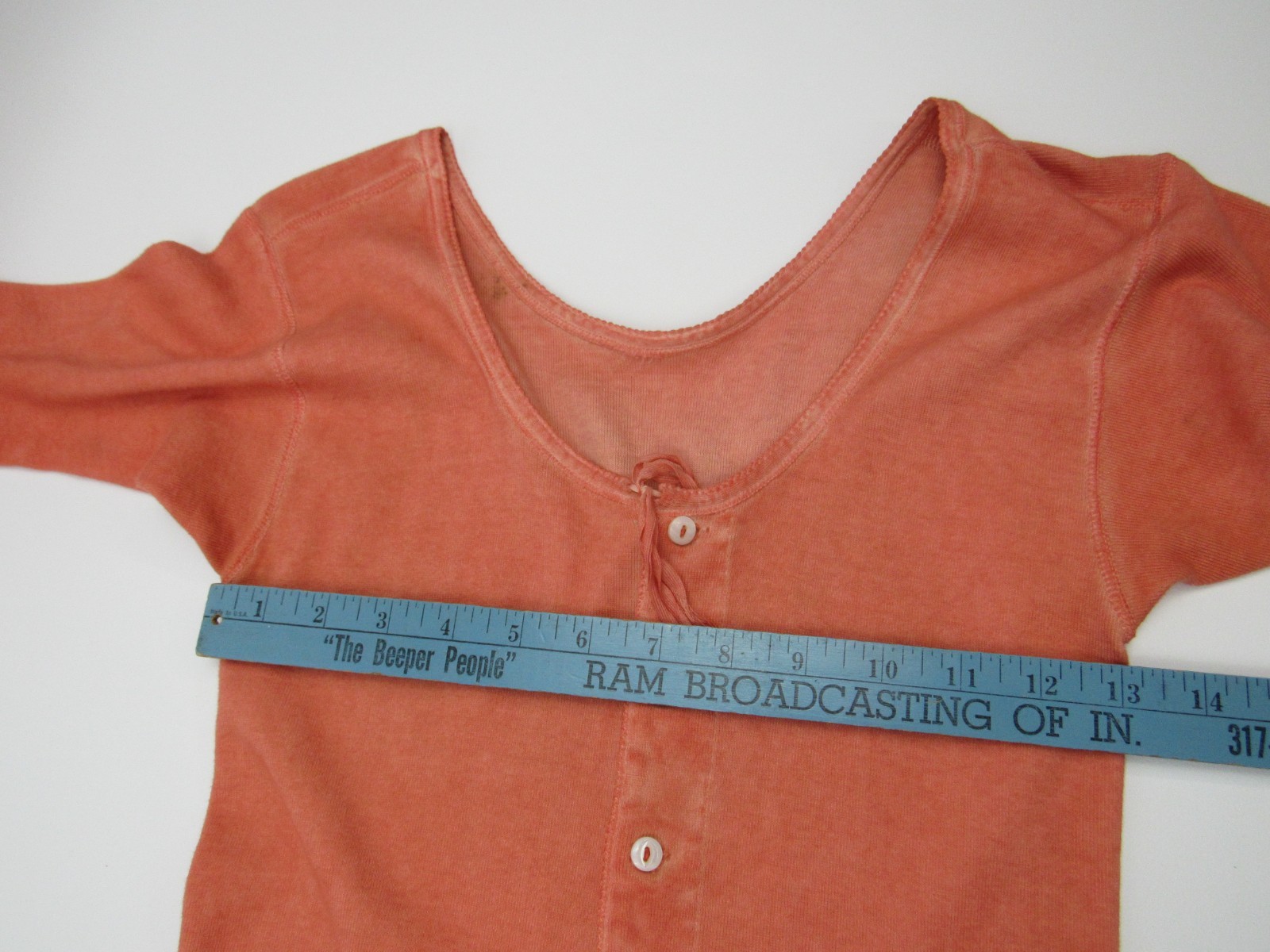 Vintage Union Suit Undergarment Pink Coral Antique One Piece Lot
