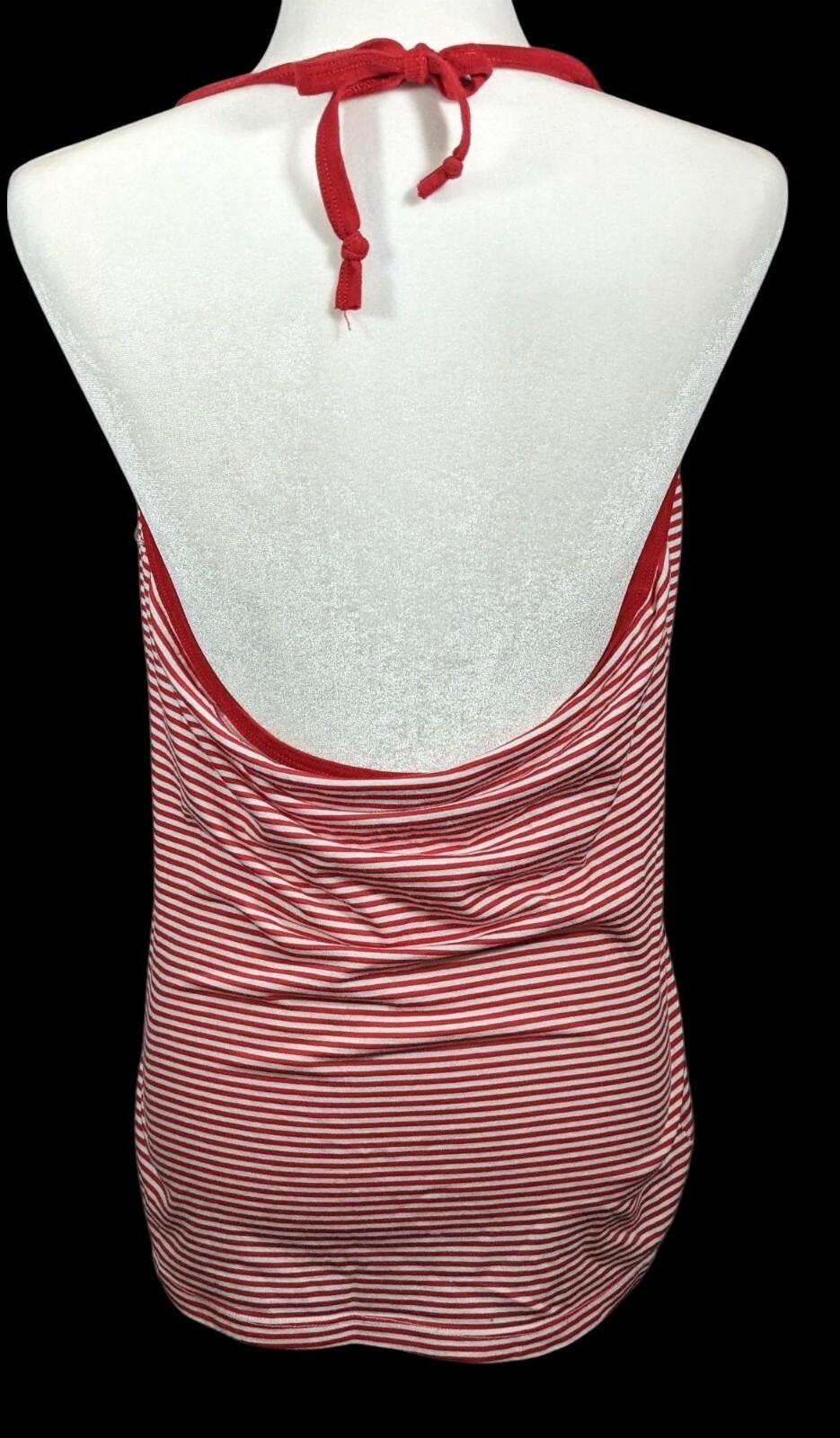 Vintage Retro Pinup Coney Island Mermaid Day Striped Halter Top