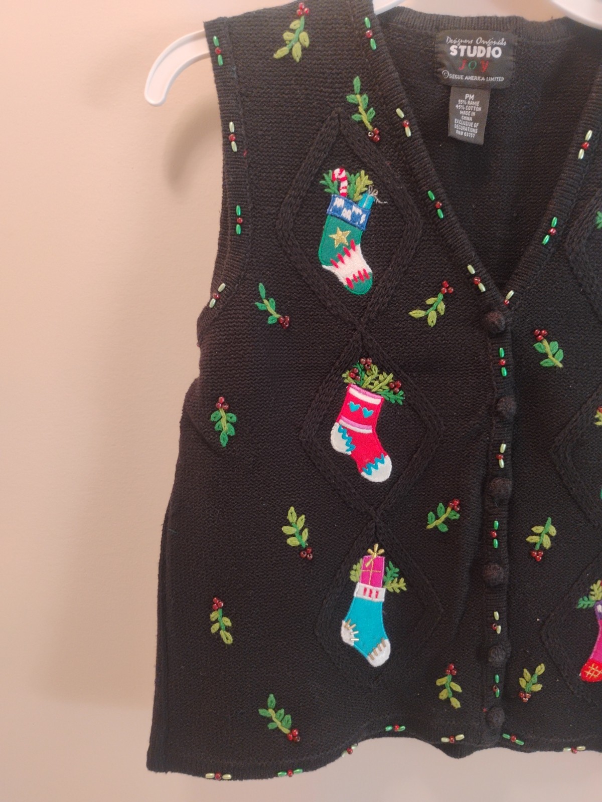 Designers Originals Studio Joy Christmas Sweater Vest Lot Of 3. Size PM. 'Ugly’