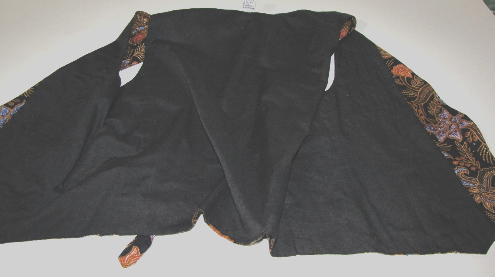 Y2K 4-button Vest Effeci Beaded Floral Lined Back-tie 100%-Cotton pockets Wm. M