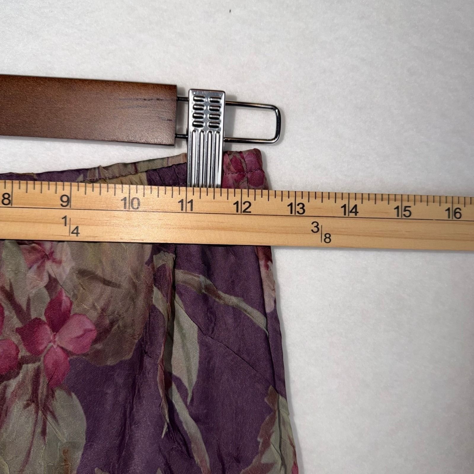 Floral Maxi Skirt Womens 10 Purple Sheer Chiffon Y2K Cottagecore Fairycore