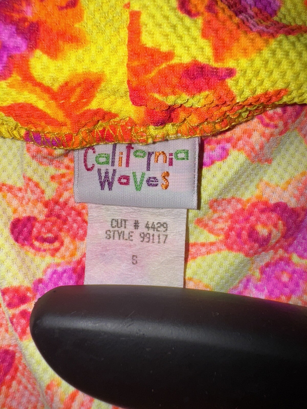 VINTAGE CALIFORNIA WAVES S orange/yellow Small Bottom / Large Top