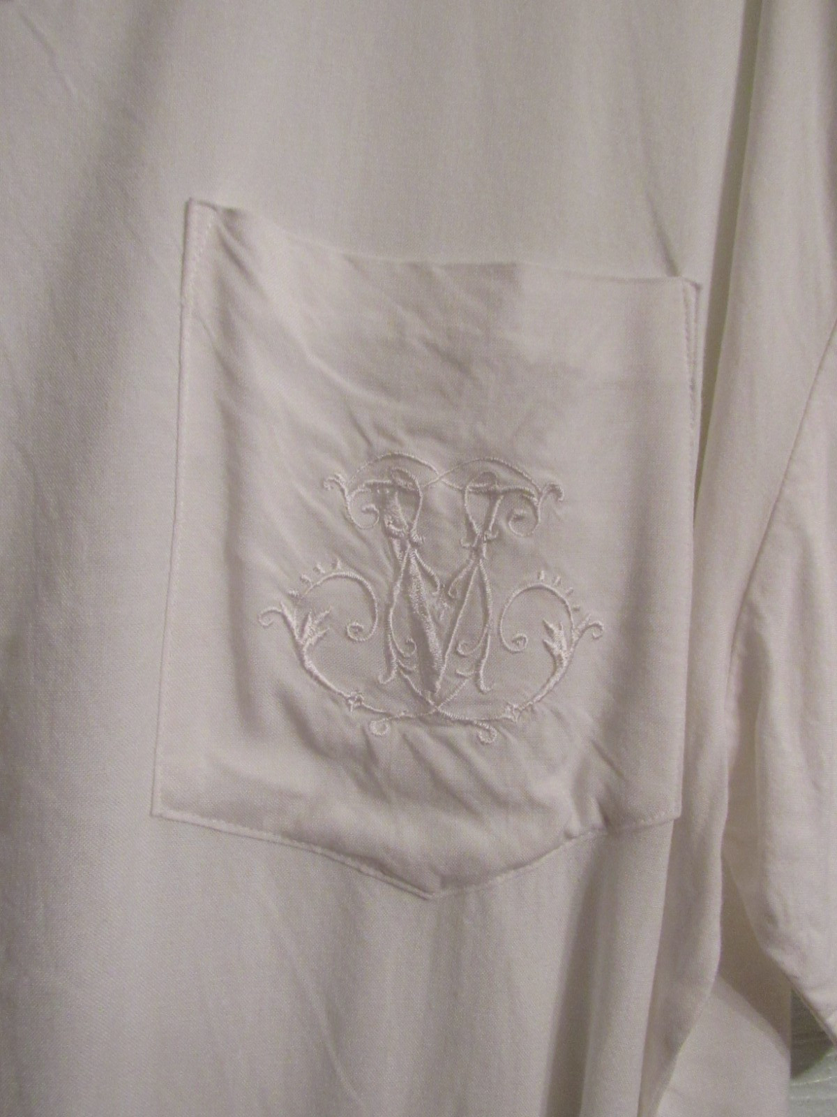 VTG Original Venezia Sportwear White Embroidered Logo Pocket Top 18/20