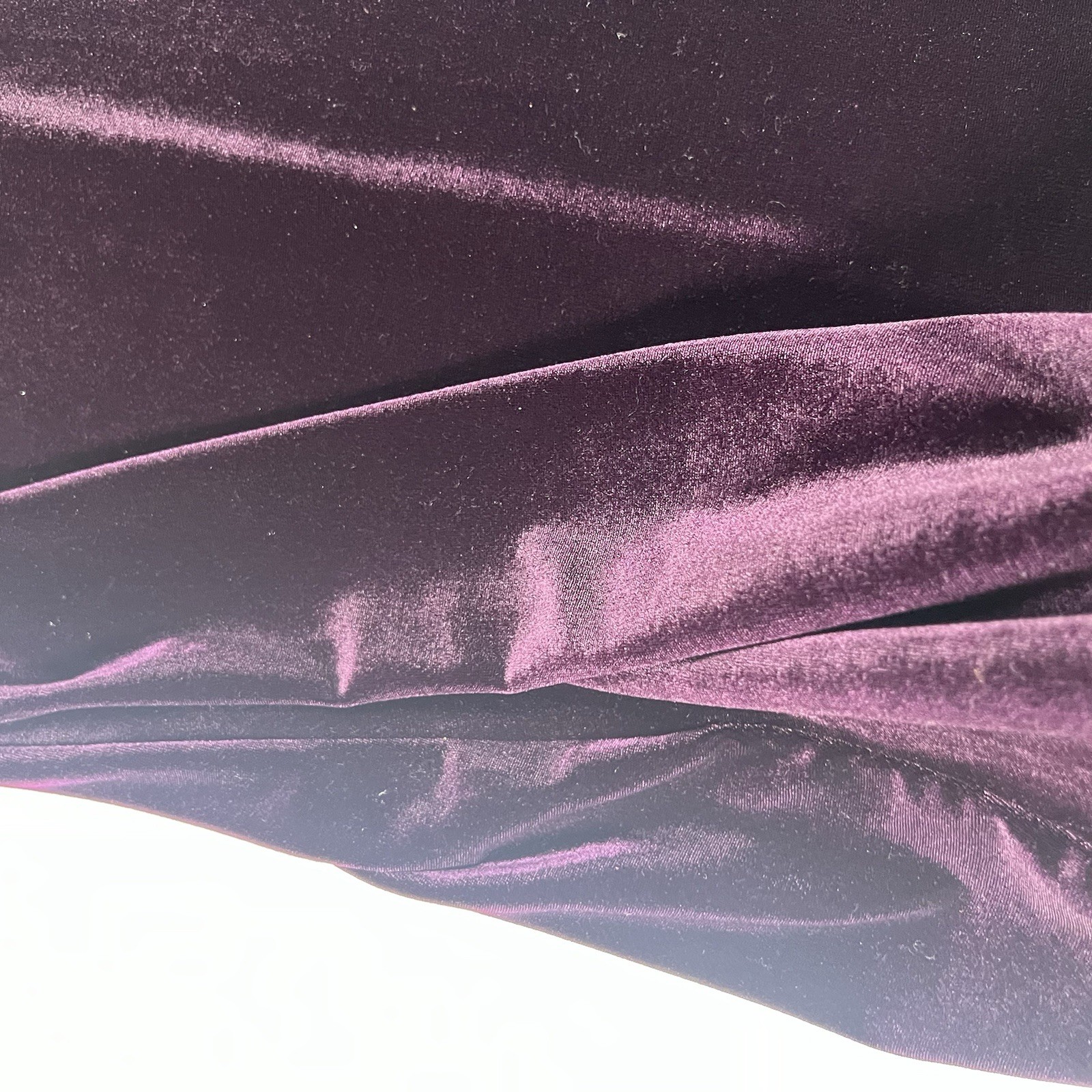Vintage All That Jazz Crushed Velvet Dress Size S/M Deep Plum Floral Whimsigoth