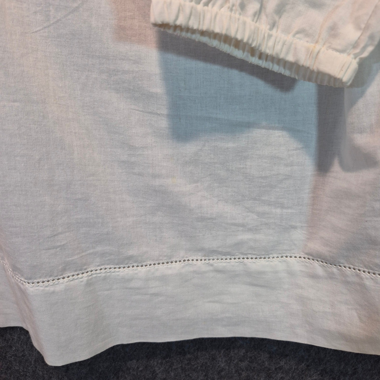 Vintage Toffee Apple Cotton and Lace Tunic Lrg Cottage Whimsigoth Romantic