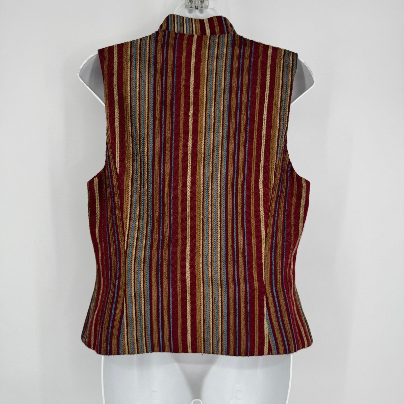 Vintage Tapestry Button Front Vest Size 8 Western Cowgirl Boho 70s Union Made