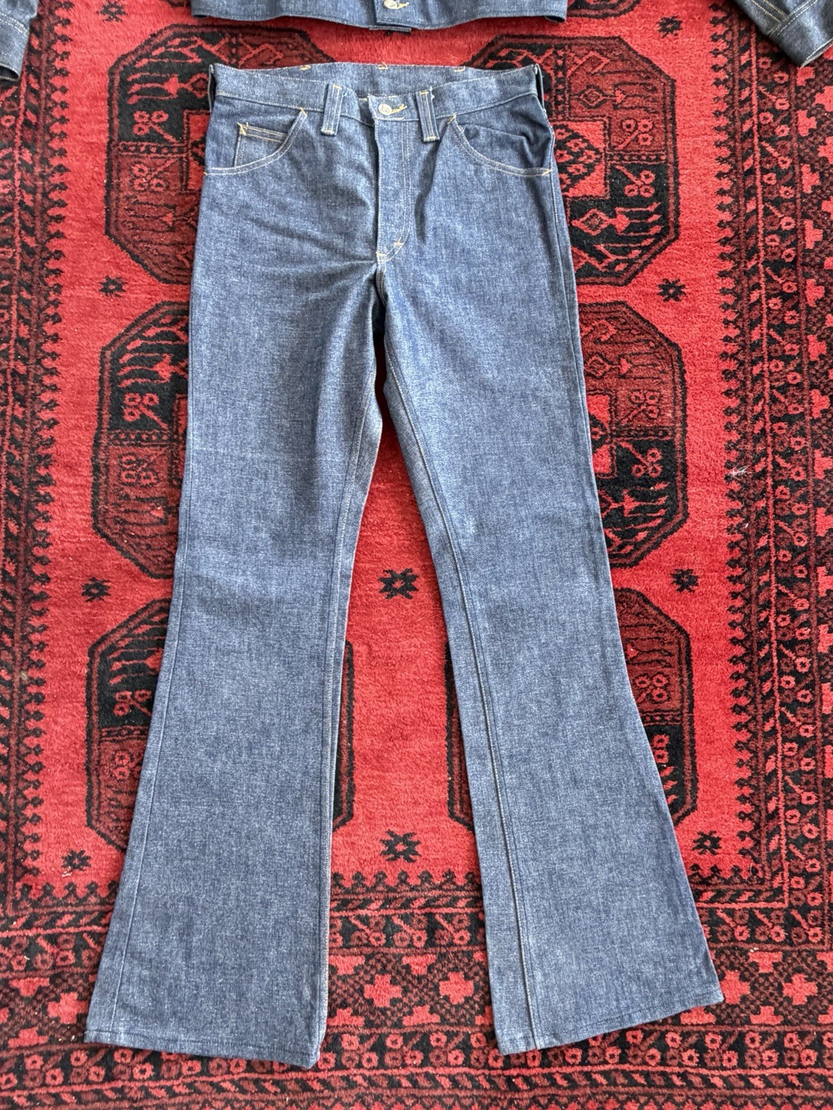 Lee Sanforized PATD-153438 Vintage 70s Raw Denim Suit :Janke & Pants M.USA Size:M