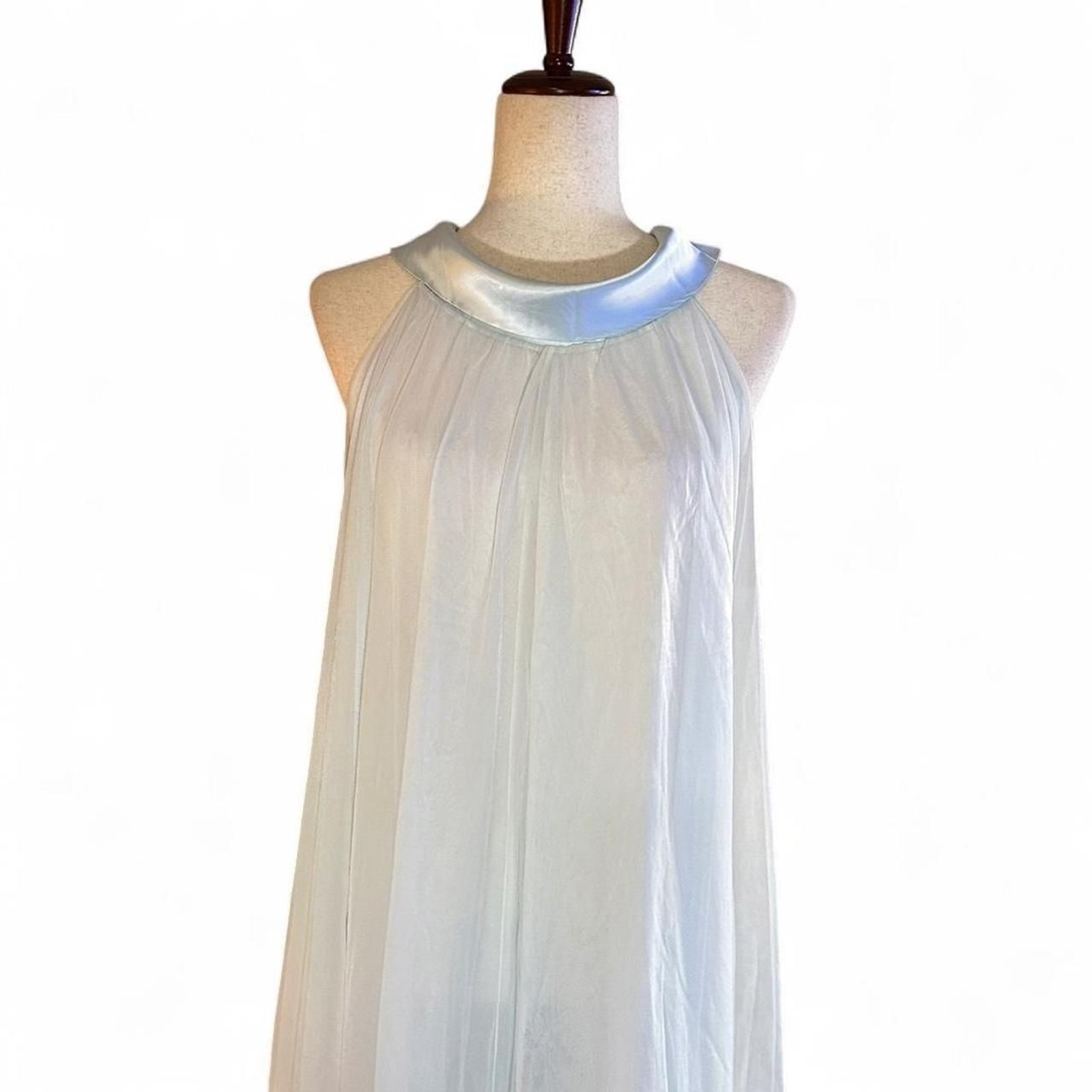 LaLa’s Originals 60s Baby blue Double Layer Chiffon Night Lounge Gown