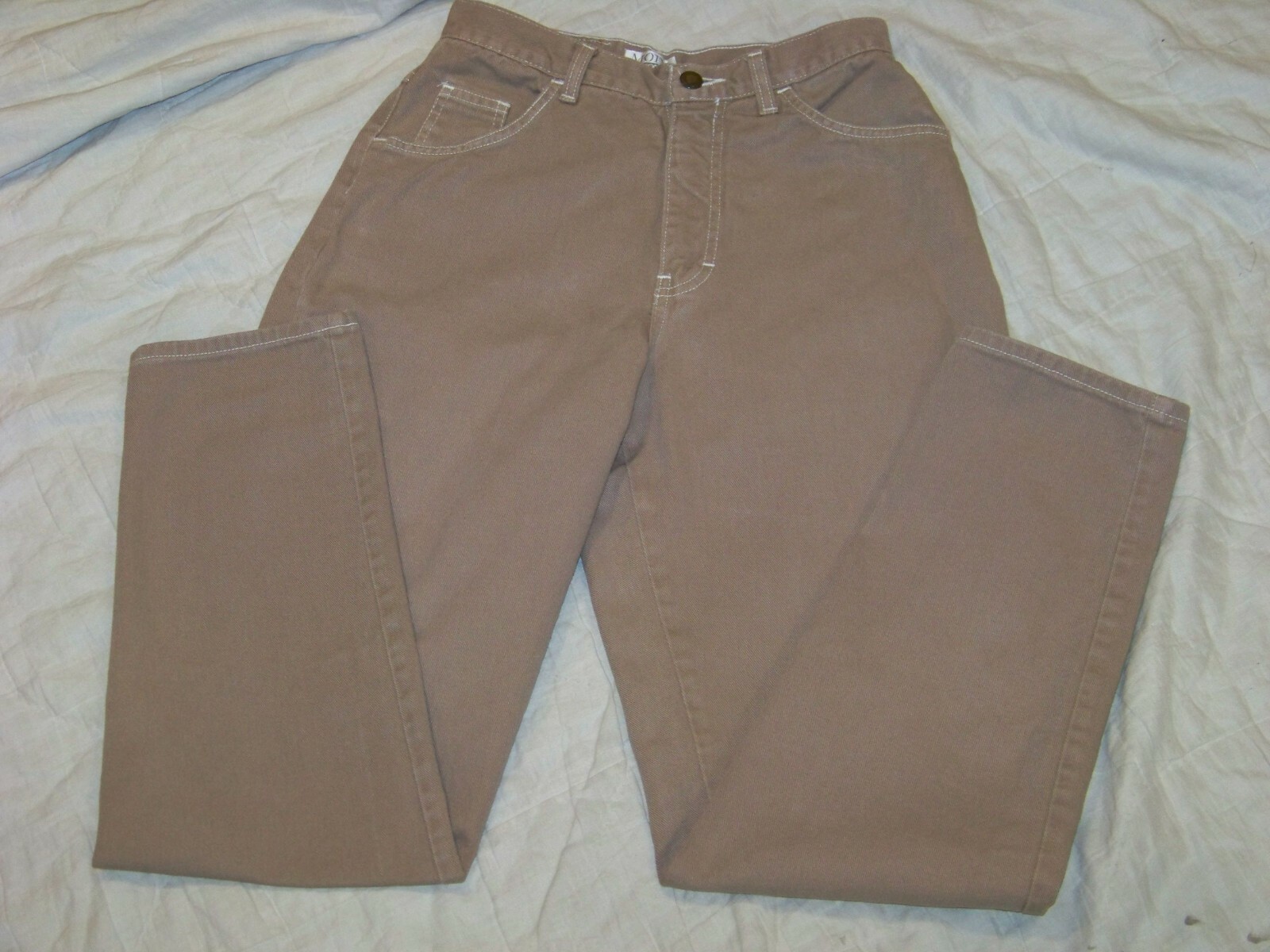 Women’s Vintage Moda Int’l The London Jean – Size 10 – 27 x 31 – Khaki Denim