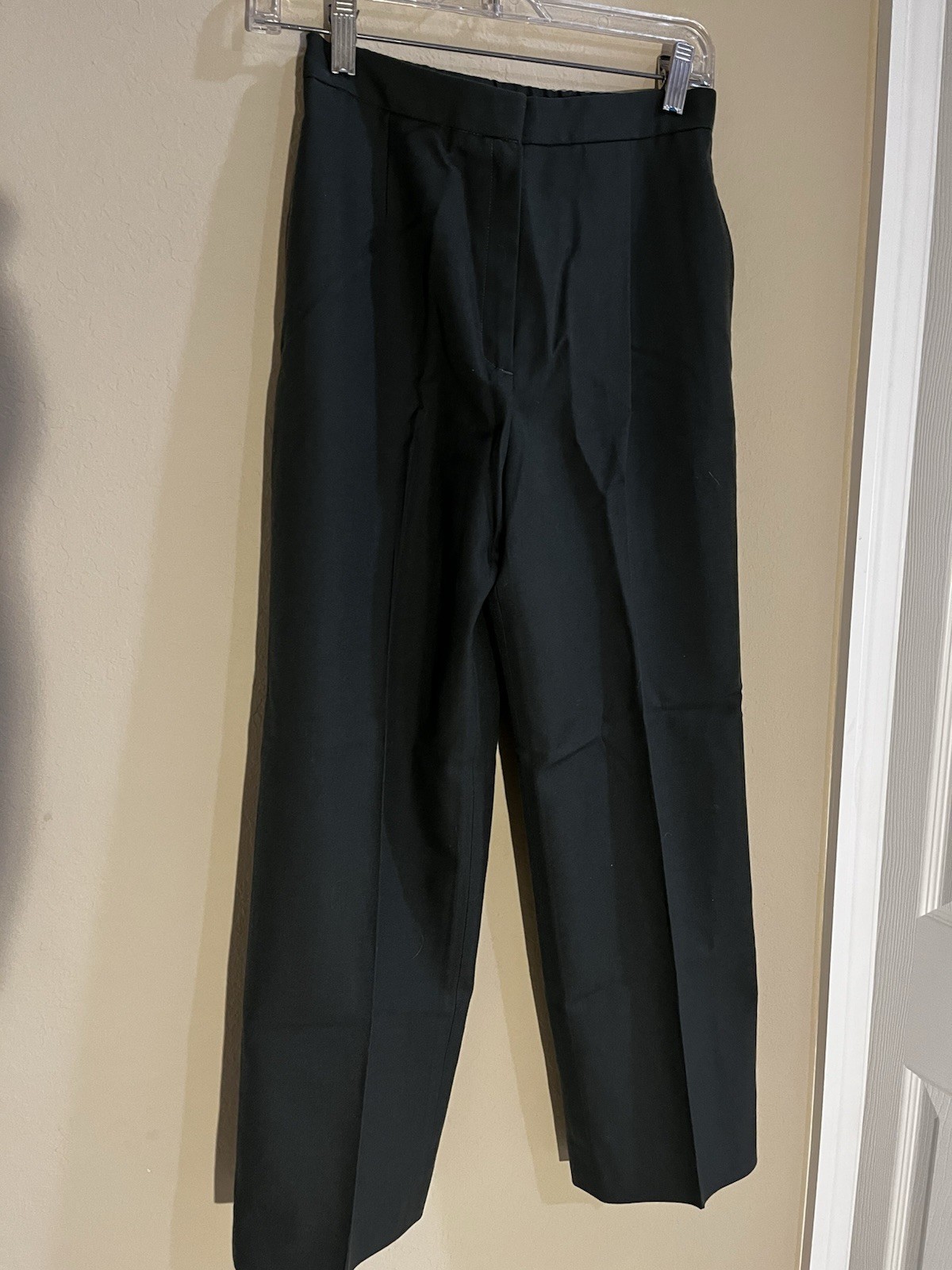 US Military Women’s Dress Slacks Serge Green Poly/Wool 11S Pockets 26x37L