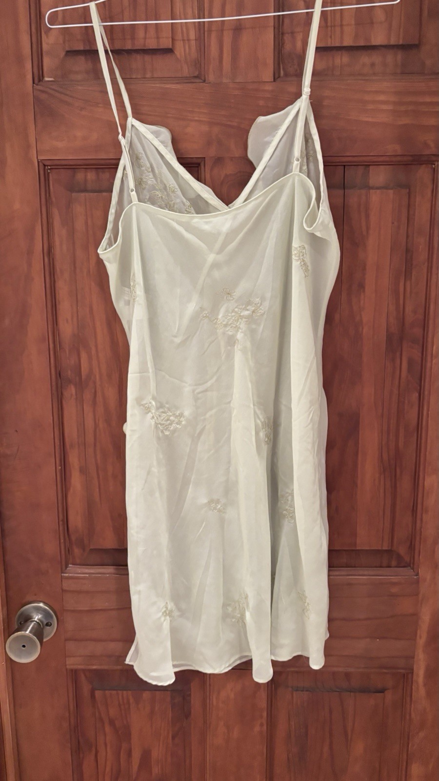 Vintage 90’s Style Sheer Slip Dress, Seafoam Green, Size Large