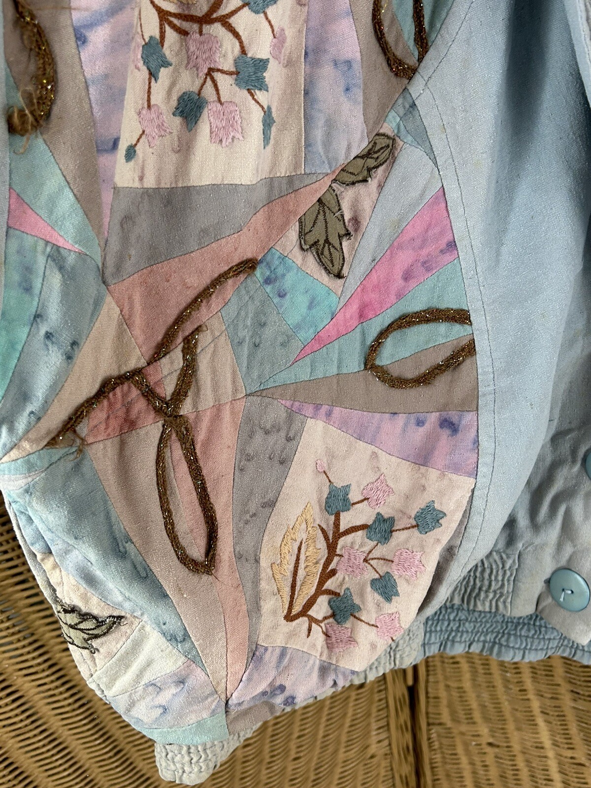 Lim’s distressed vintage jacket