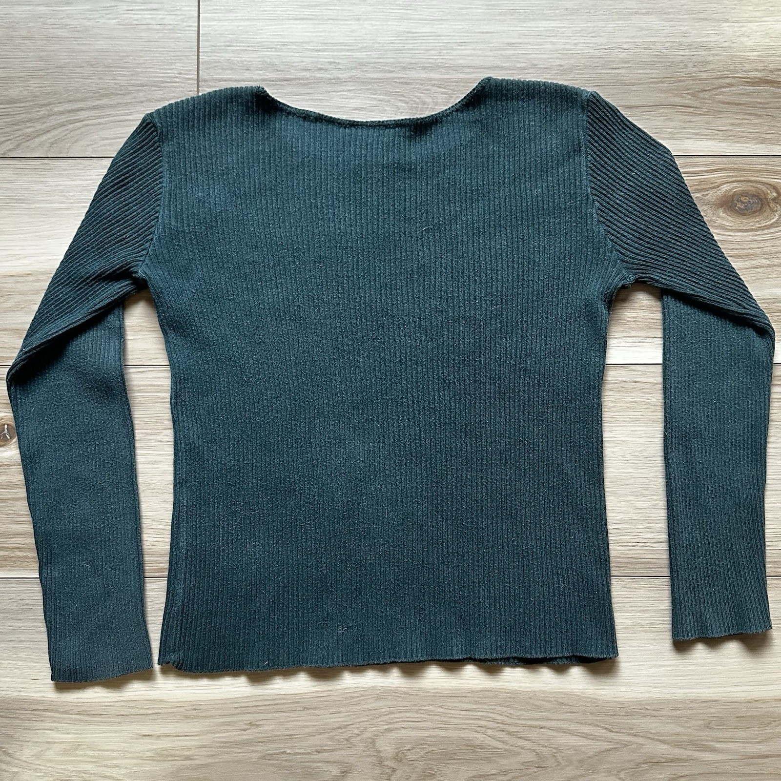 Nuovo County Seat Shirt Womens Medium Green Long Sleeve Vintage Top
