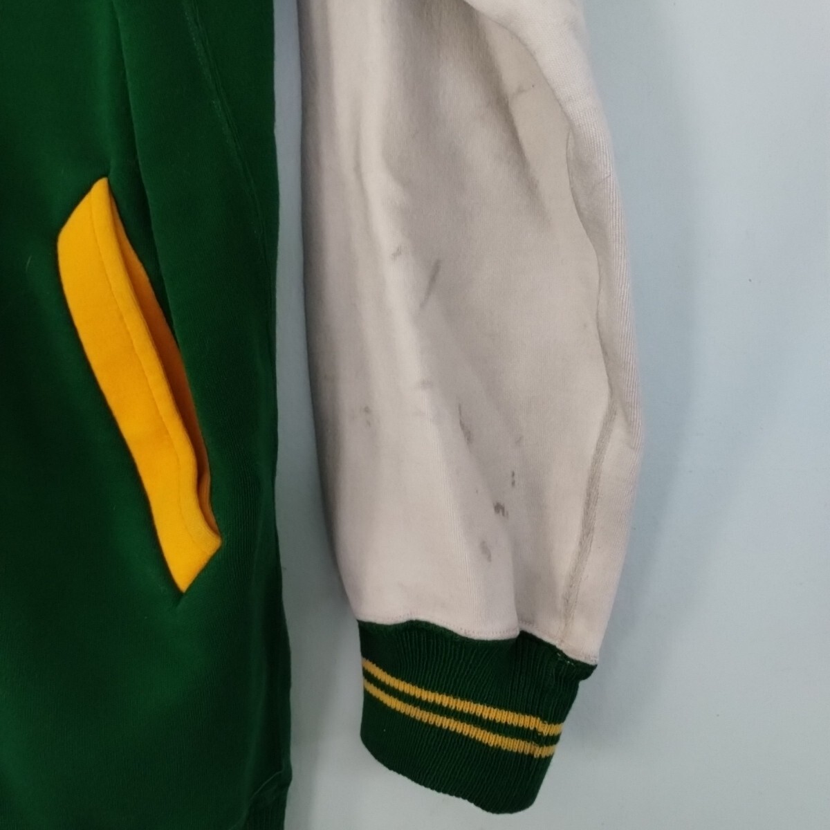 Rare 60s 70s Vintage Athletic Warmup University Guam Womens Made Korea Size 40