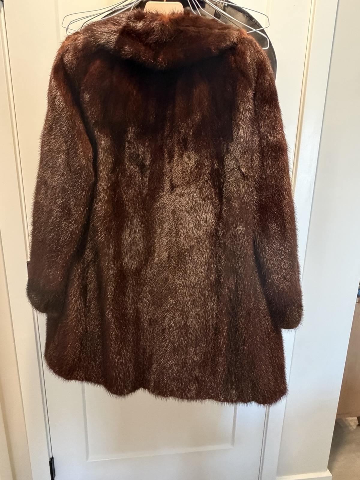 Macy’s Ladies Mink Coat Size Medium-used. Good Condition