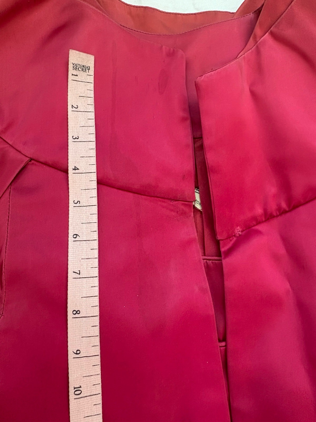 VTG Lilli Diamond Red Satin Dress Matching Evening Coat Oversized Size 4 FAIR