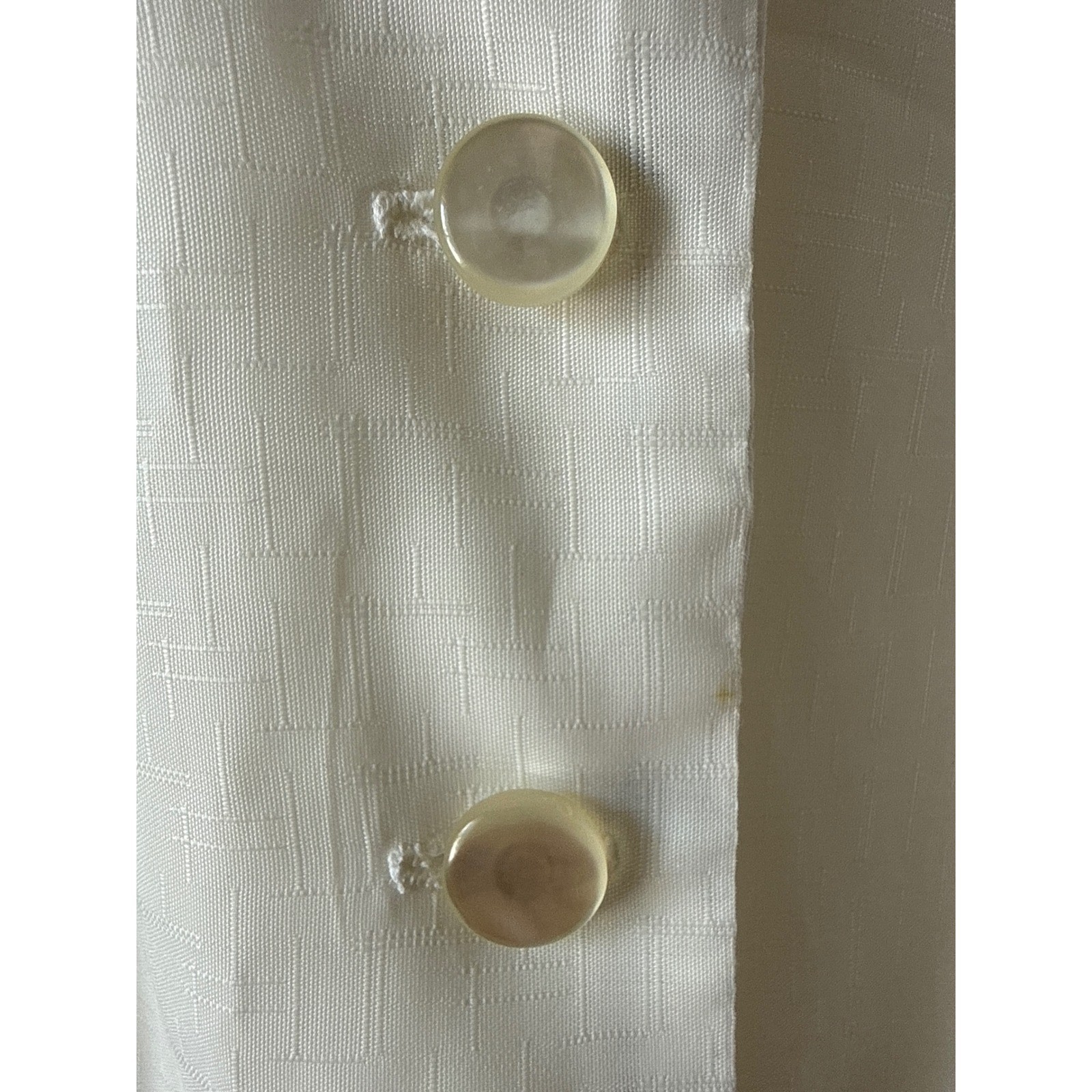 Vintage Dress White Size Small White Pintuck Button Retro Uniform Nurse Dolly
