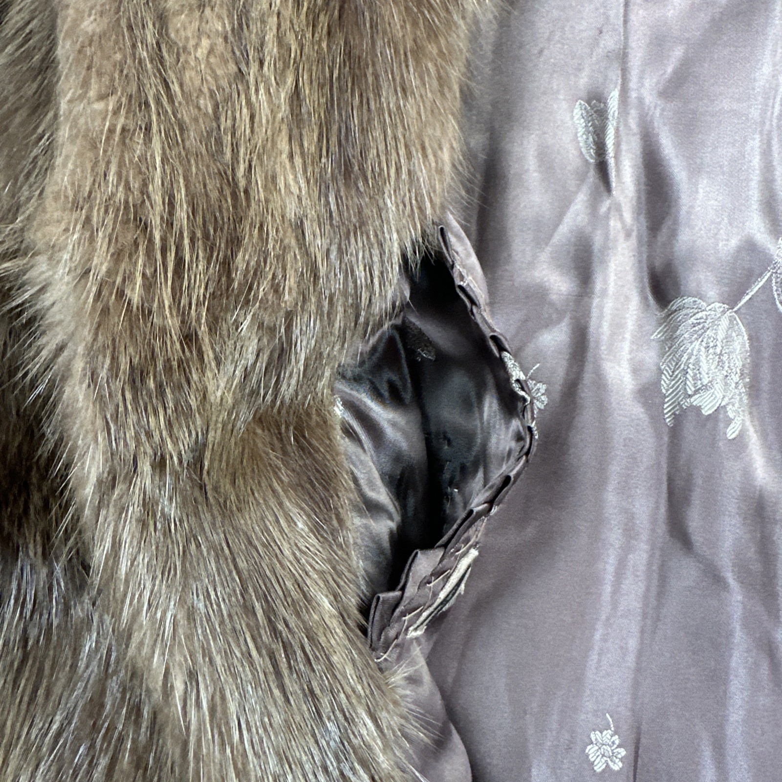 VTG 60s Furs by Conson Mink Stroller Coat Toronto & Sarnia Lined Inner Pocket