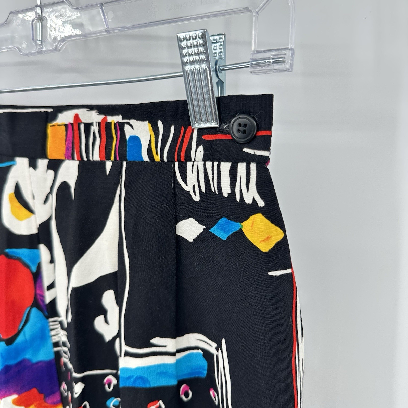 vintage 80s high waisted GRAPHIC PRINT bermuda shorts art teacher downtown girl