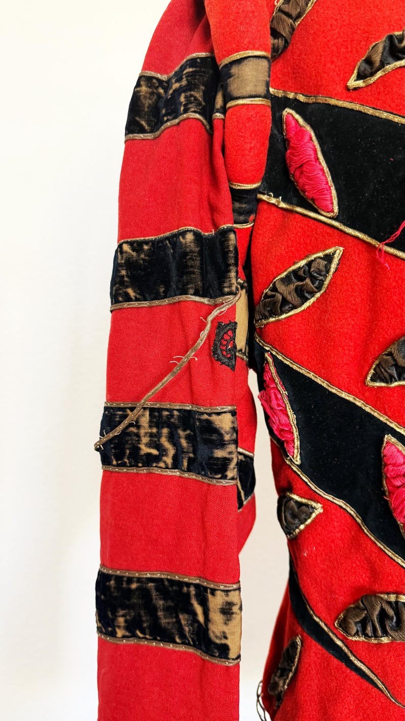 1800s Theatrical Jacket / 1800s Ballet Jacket / Antique Jacket / Size Medium