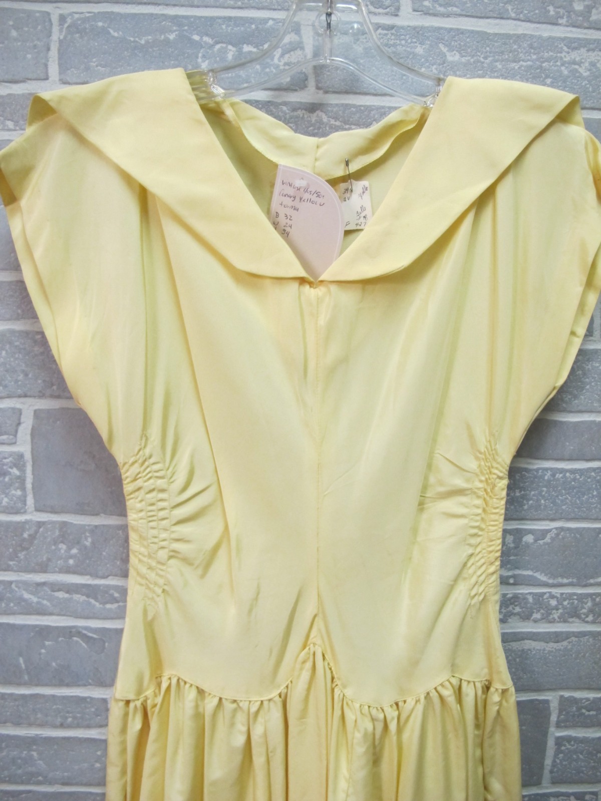 Vintage 1940’s/50’s Black and Yellow Dress Set (H0171)