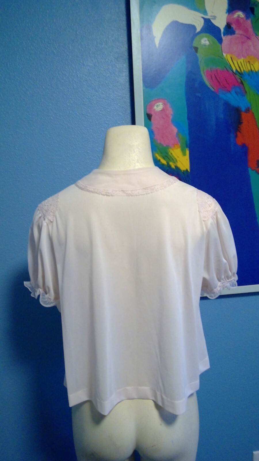 Vintage 60’s SeamPrufe Pink Night Jacket (40 across chest)