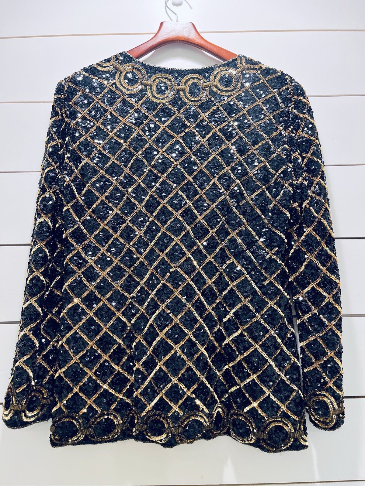 NITELINE BY DELLA ROUFOGALI Vintage Beaded Dress Jacket Side Large