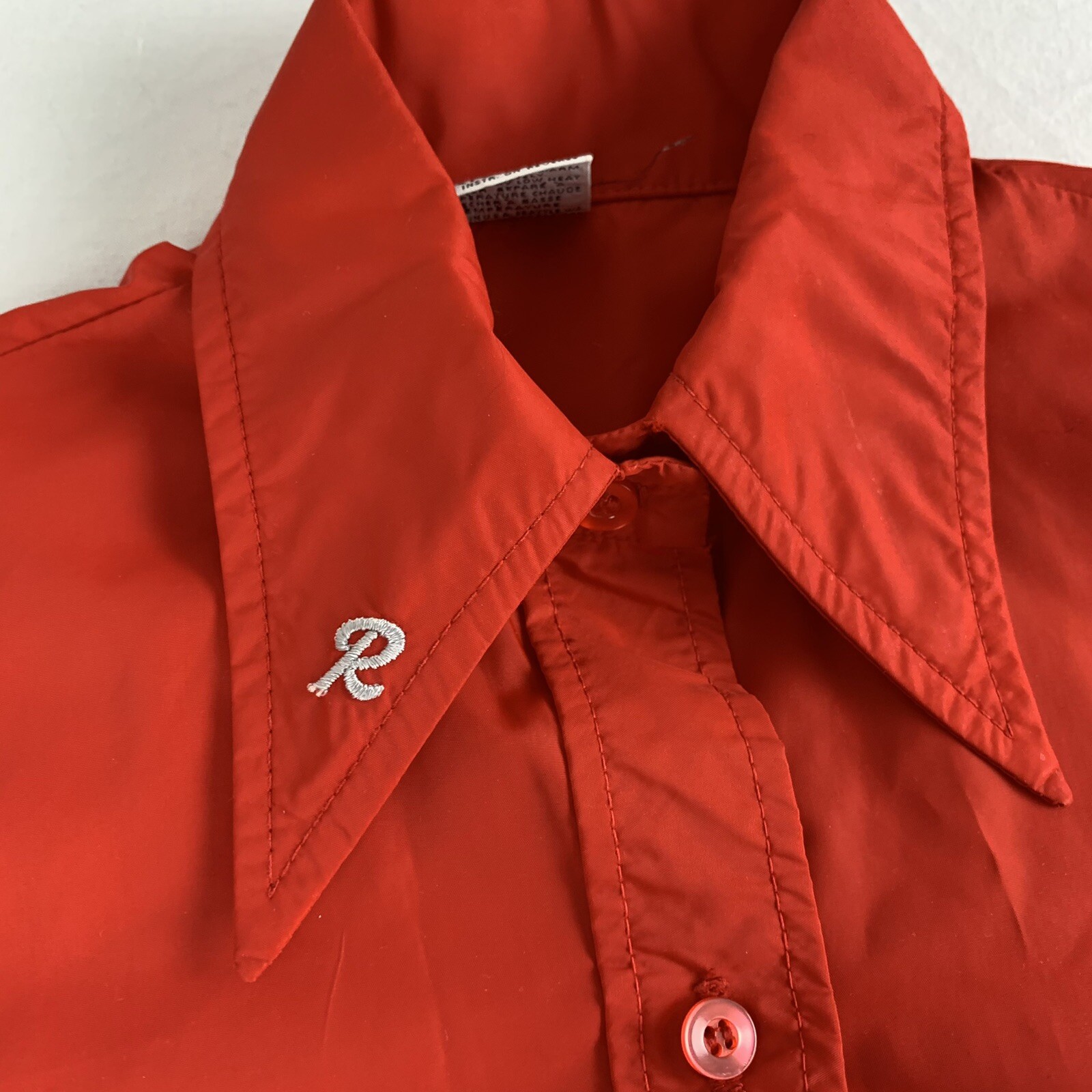 Roffe Skiwear Vintage Collared Red Button Down Women’s Size Small