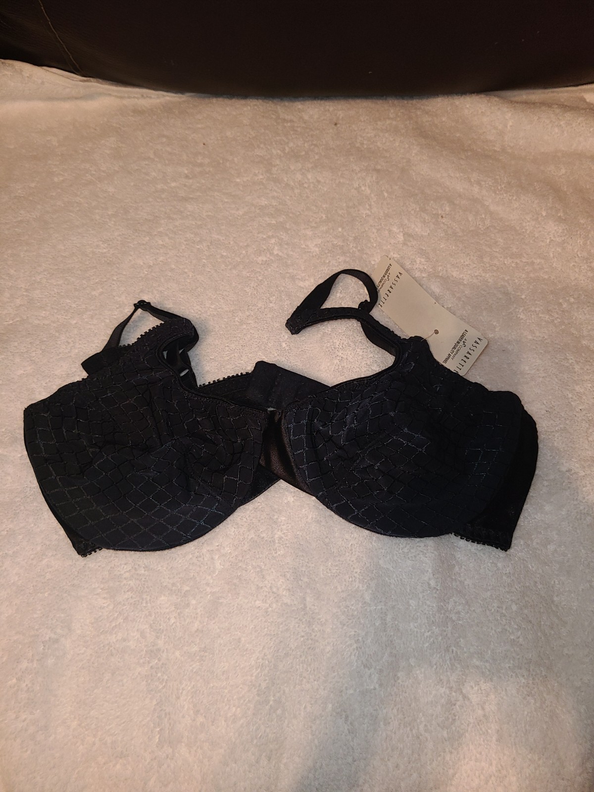 VTG NWT Vassarette Bra NOS 34C Black Sable 75188 „Unlined Underwire 80’s 90’s
