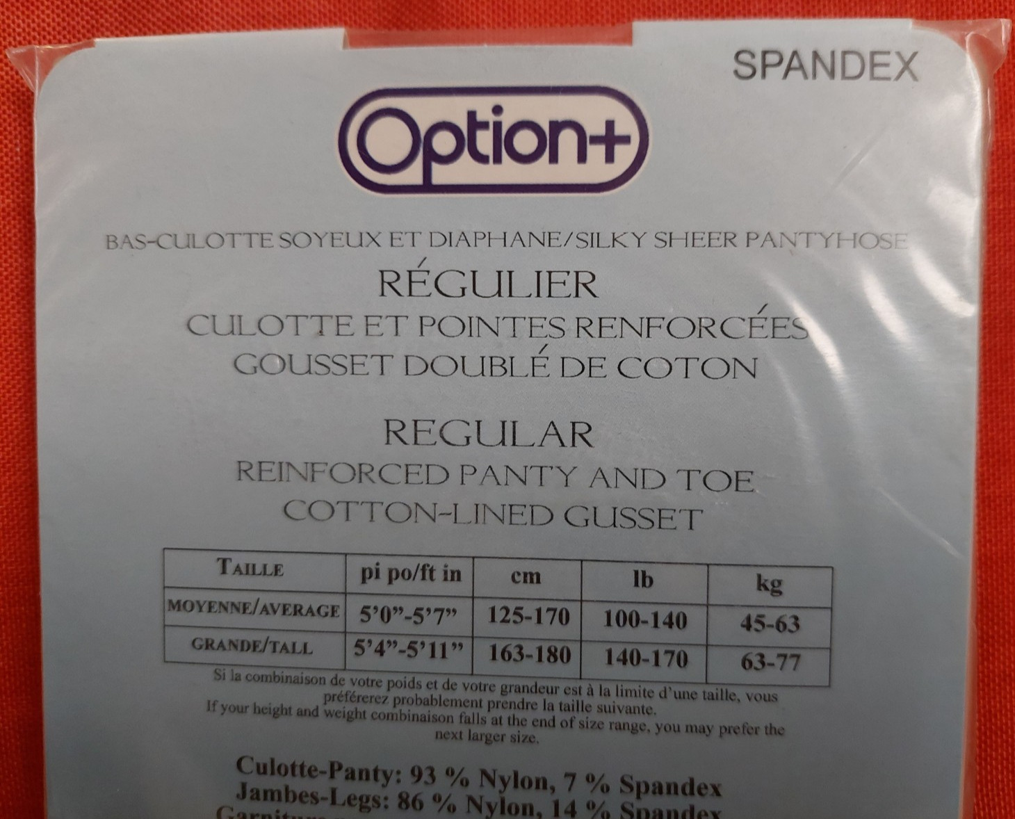 Vintage Pantyhose 10 for 60$ Option Regular Color Almond Size Average BBN1