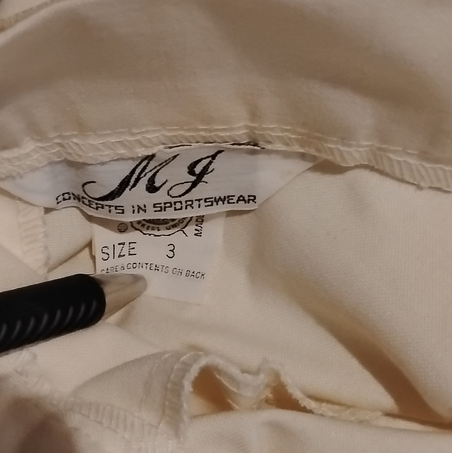 Vintage Mj 3 Piece Concepts in Sportswear Ivory Pant Suit Set With Skirt