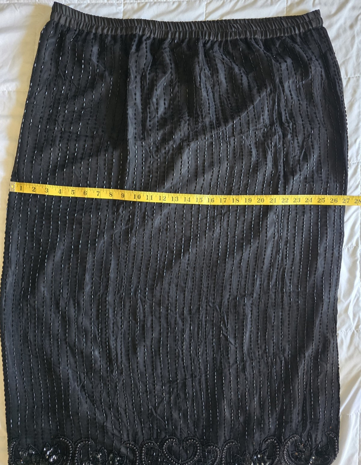 VTG 80’S BEADED SEQUIN EVENING COCKTAIL 2-Piece Top and Skirt XL(no Sz Tag)