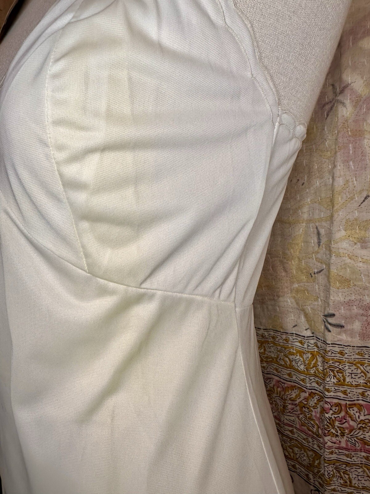 NWT 1960s Vintage Ivory White Slip GAYMODE by Penney’s Scalloped Bridal Romantic