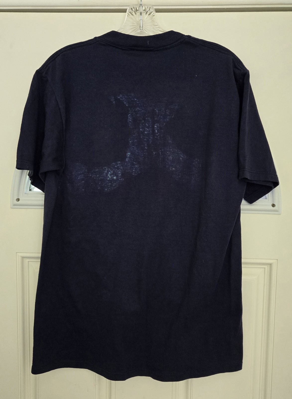 VTG Y2K Sunbelt Halloween T-Shirt Adult L Blue Handmade Embellishment Art USA