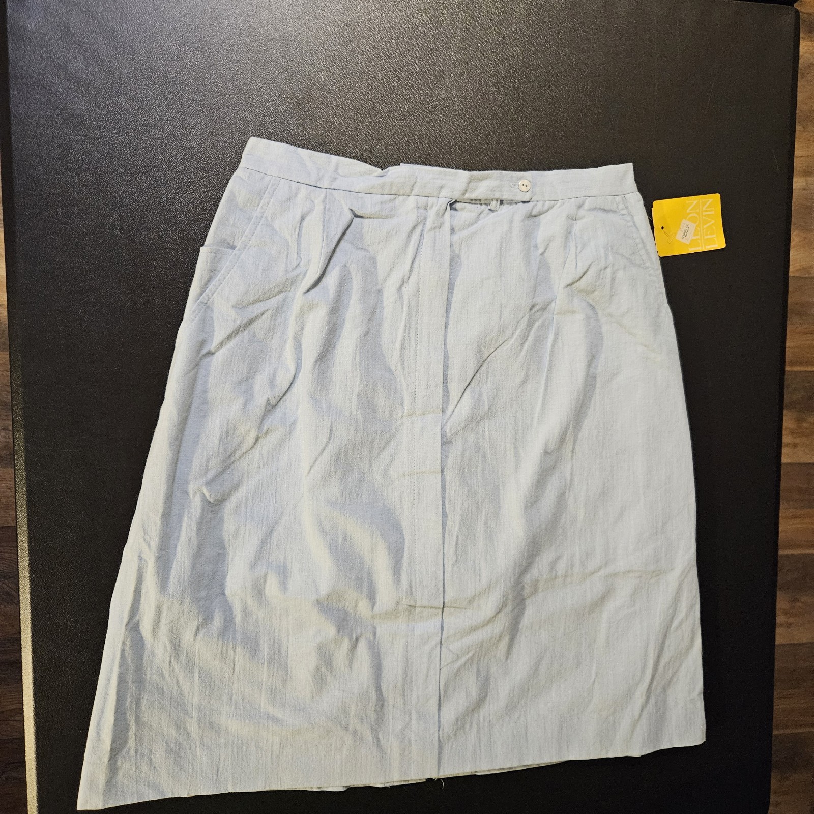 Vintage Leon Levin Golf Lined Skirt Womens 14 Light Blue 29″ Waist USA Made