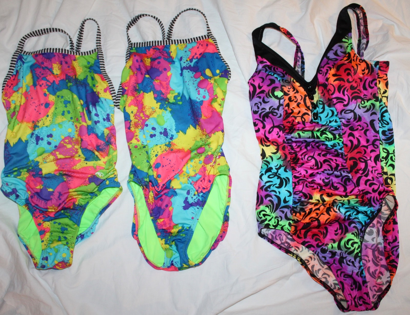 Vintage swimsuit bathing suit lot 80- 90s 1 piece maillot 10 items clearance